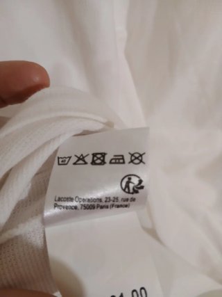 Polo Lacoste Bianco Uomo Taglia S