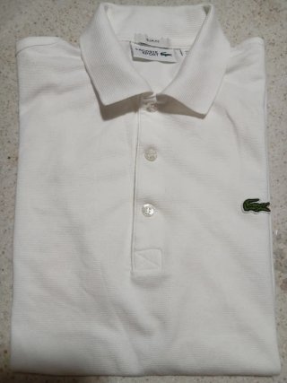 Polo Lacoste Bianco Uomo Taglia S