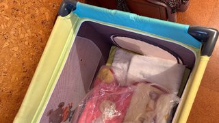 Cuna de viaje plegable