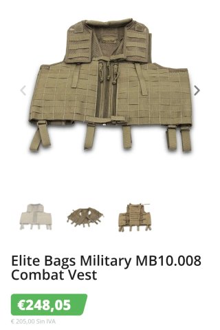Chaleco Táctico MB10.008 Coyote + Porta Cargadores