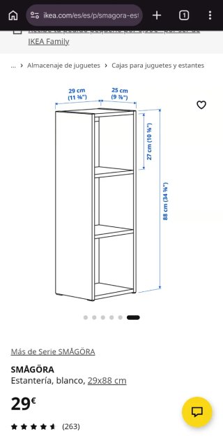 Estantería Ikea Smagora Blanca