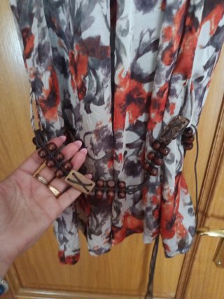 Vestido midi estampado floral