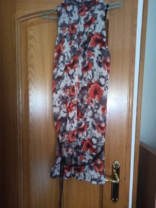 Vestido midi estampado floral
