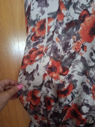 Vestido midi estampado floral