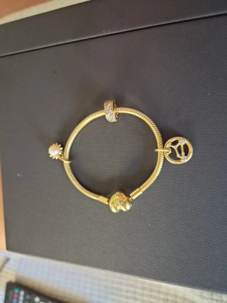 Pulsera Pandora Oro con Charms.