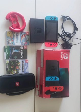 Nintendo Switch + 3 Juegos + Volante
