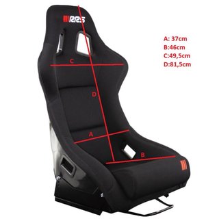 Asiento Baquet RRS Negro