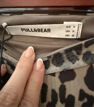 Falda Larga Estampado Leopardo Talla M