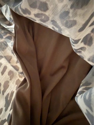 Falda Larga Estampado Leopardo Talla M
