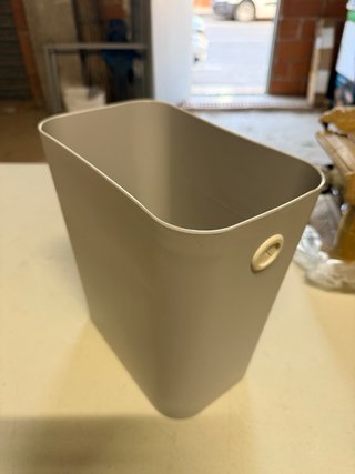 Contenedor Basura Blanco/Gris Plástico