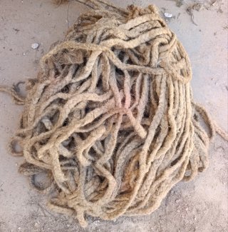 Cuerda trenzada de esparto