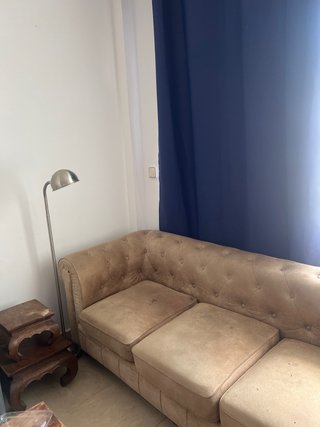 Sofá Chester Beige/Marrón Tela