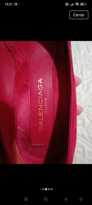 Zapatos Balenciaga Rojos. Talla 40