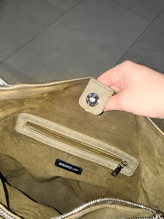 Bolso Misako verde caqui piel sintética