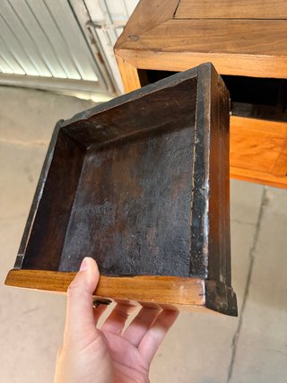 Consola Antigua Oriental de Madera maciza