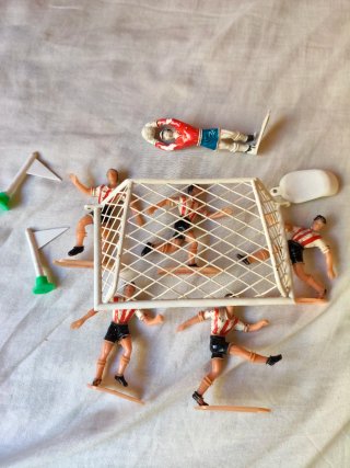 Lote de Figuras fútbol vintage plástico
