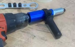 Remachadora para taladro eléctrico