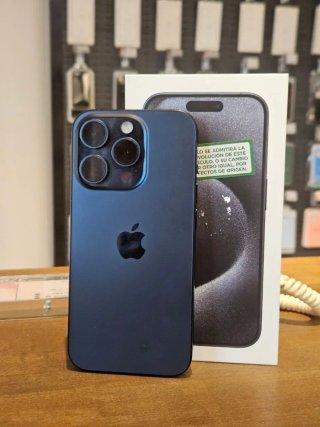 IPHONE 15 PRO 256GB BLU 100% BATTERIA