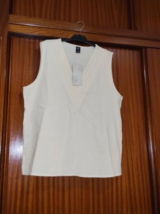 Blusa sin mangas Emery Rose Beige
