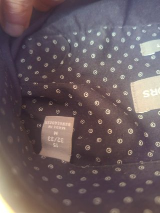 Camisa Michael Kors Slim Fit Negra Hombre M