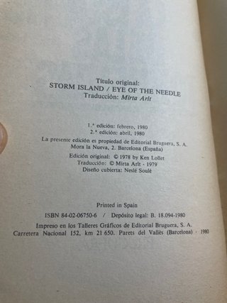 La isla de las tormentas / Ken Follet