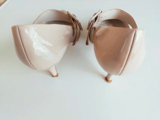 Zapatos Zara Talla 36 Beige/Oro