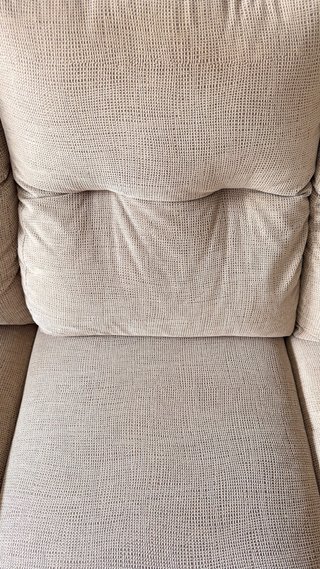 Sofá de 3 plazas en tela beige