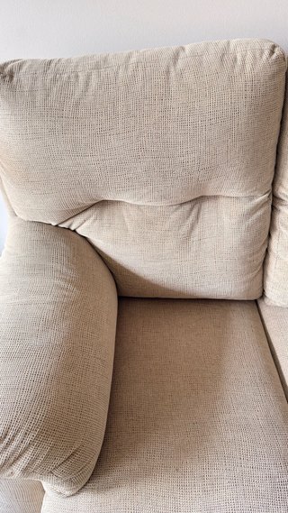 Sofá de 3 plazas en tela beige
