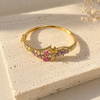 Pulsera rígida niña oro 18k  JAE-TRA2472