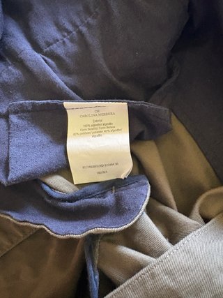Pantalón Carolina Herrera Verde Talla 36