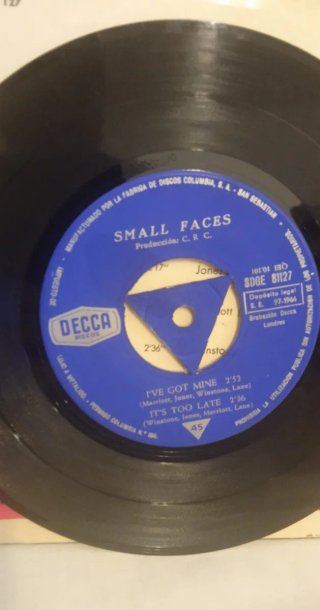 Vinilo Small Faces 45 rpm Decca