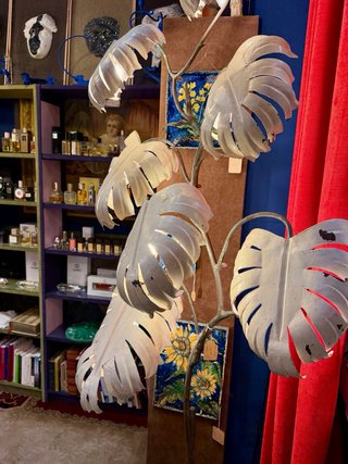 Lámpara vintage de pie Monstera