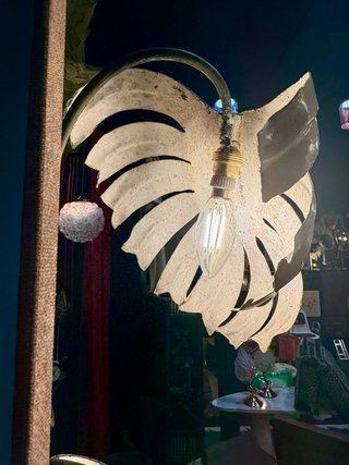 Lámpara vintage de pie Monstera