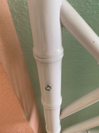 2 cabeceros bambú sintético blanco