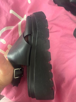 Sandalias negras plataforma
