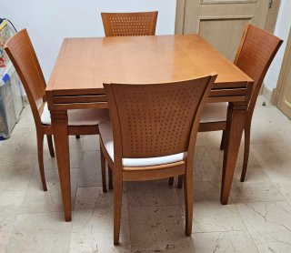 Mesa Comedor Extensible Madera Maciza