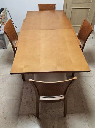 Mesa Comedor Extensible Madera Maciza