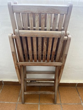 Sedie pieghevoli in legno per giardino