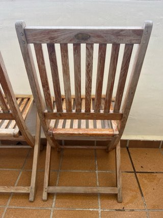 Sedie pieghevoli in legno per giardino