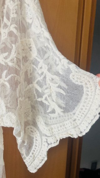 Caftán blanco talla única