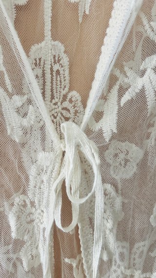 Caftán blanco talla única