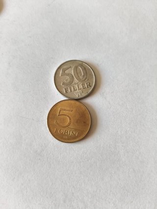 Lote 9 monedas Hungría