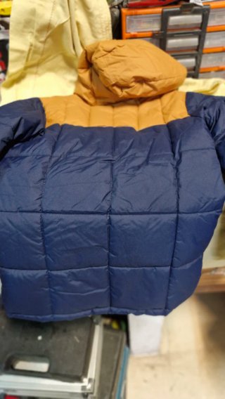 Chaqueta niño Columbia azul y naranja
