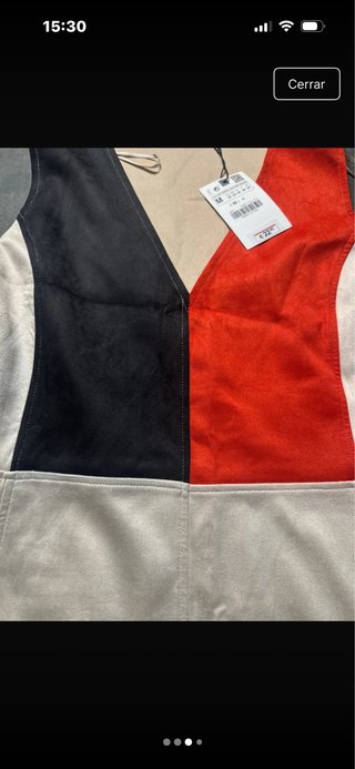Vestido Zara Talla M Colorblock