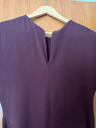 Vestido Zara morado con lazos