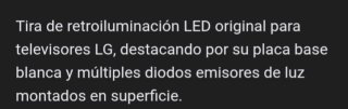Tiras LED para TV LG