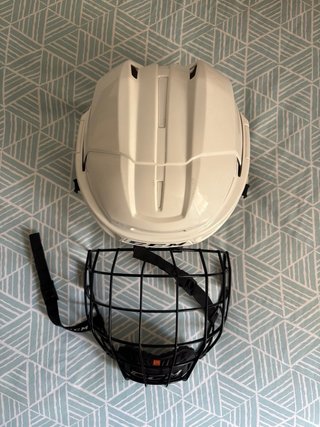Casco Hockey CCM Youth 3DS Blanco