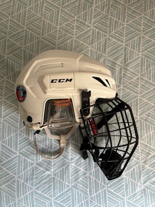 Casco Hockey CCM Youth 3DS Blanco