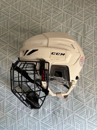 Casco Hockey CCM Youth 3DS Blanco