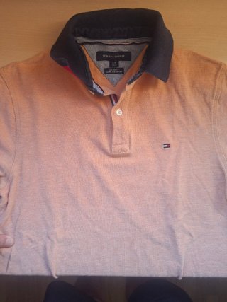 Polo Tommy Hilfiger Naranja Salmón Talla S